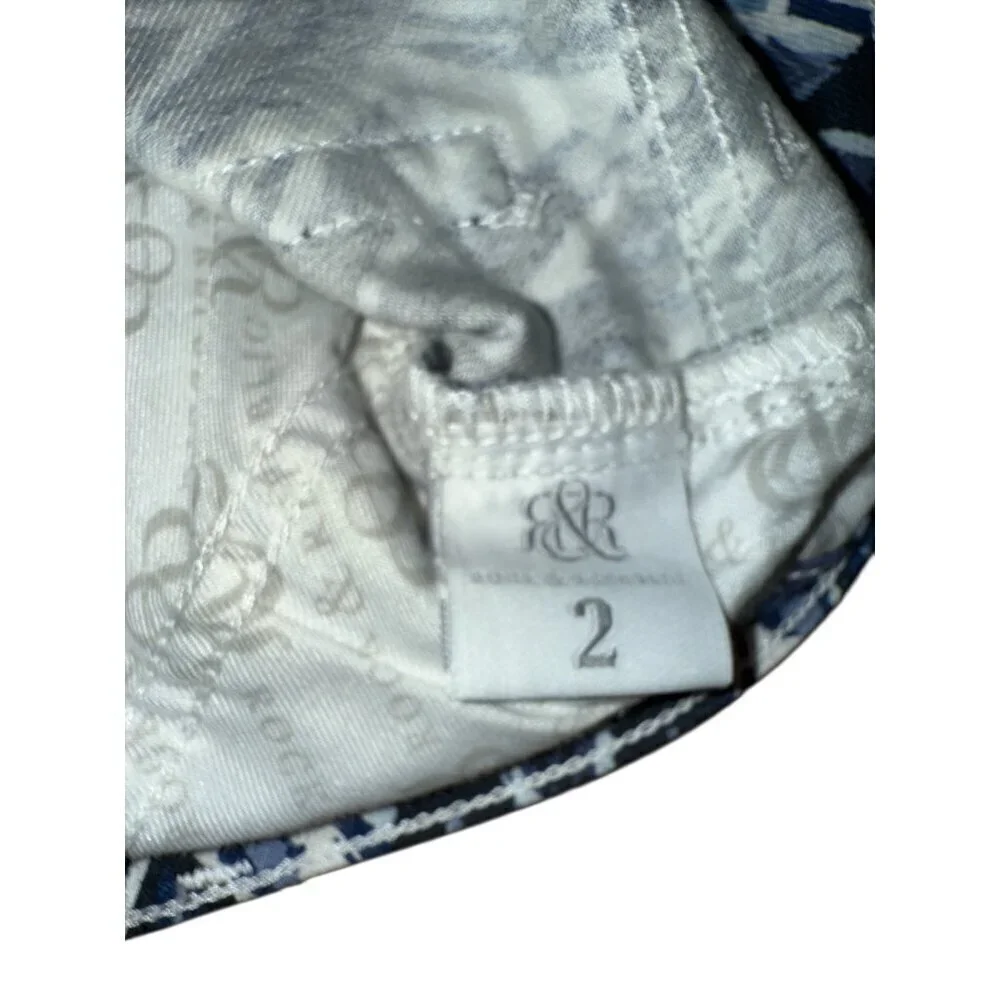 Rock & Republic Women's Lolita Aztec Print Frayed Hem Denim Shorts Size 2 EUC